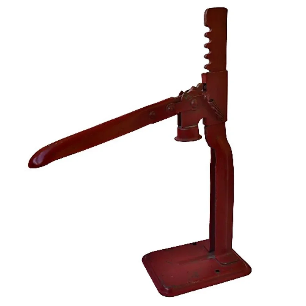 Red Vintage Metal Bottle Capper Cap Press Wine Corker Farm House Rustic Decor